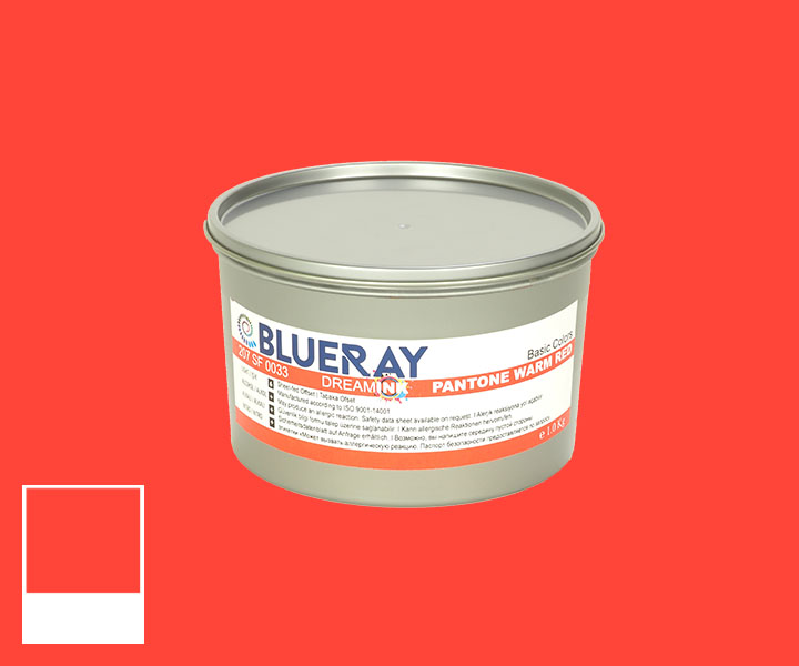 PANTONE WARM RED 033